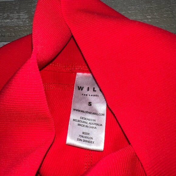Wilo The Label High Rise Leggings Red Size S - Picture 4 of 6